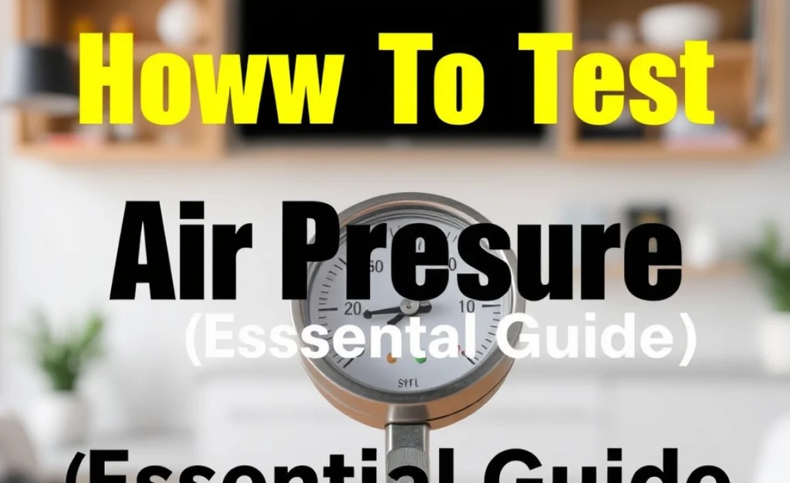 How To Test Air Pressure: **Essential** Guide
