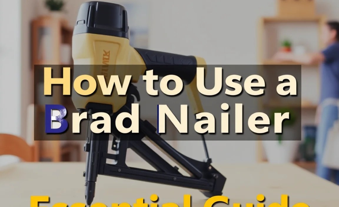 How to Use a Brad Nailer: Essential Guide