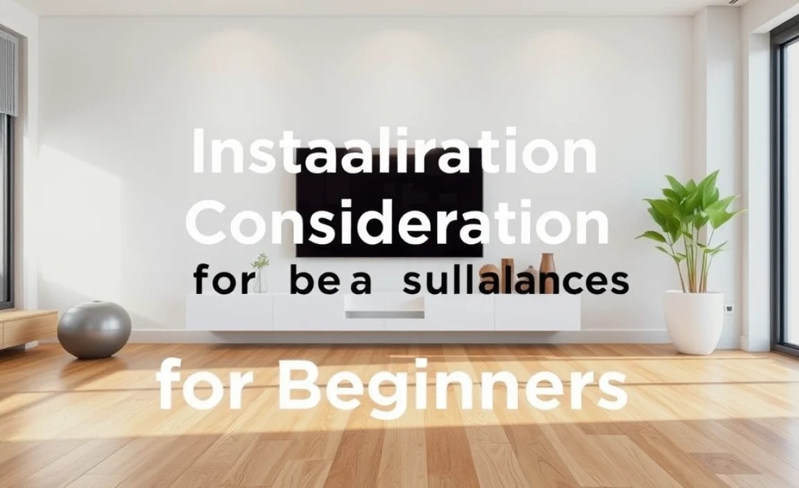 Installation Considerations for Beginners