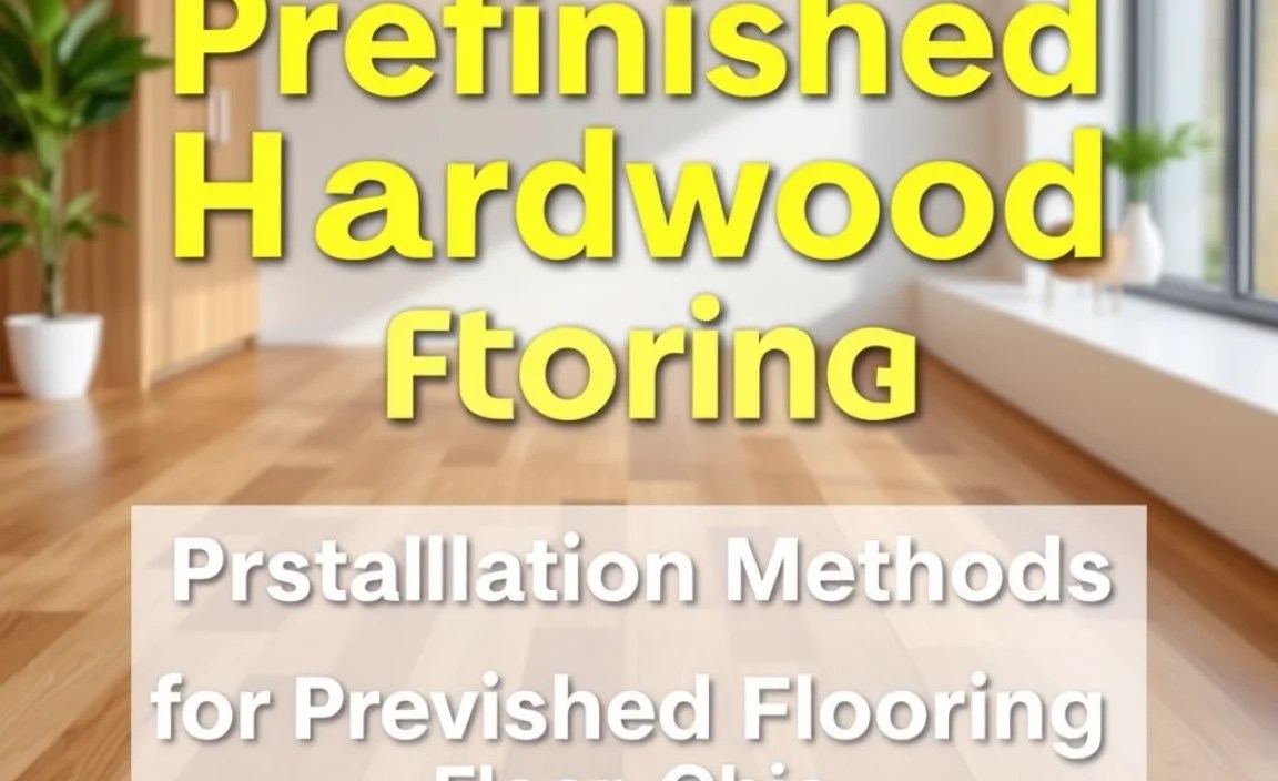 Installation Methods for Prefinished Flooring