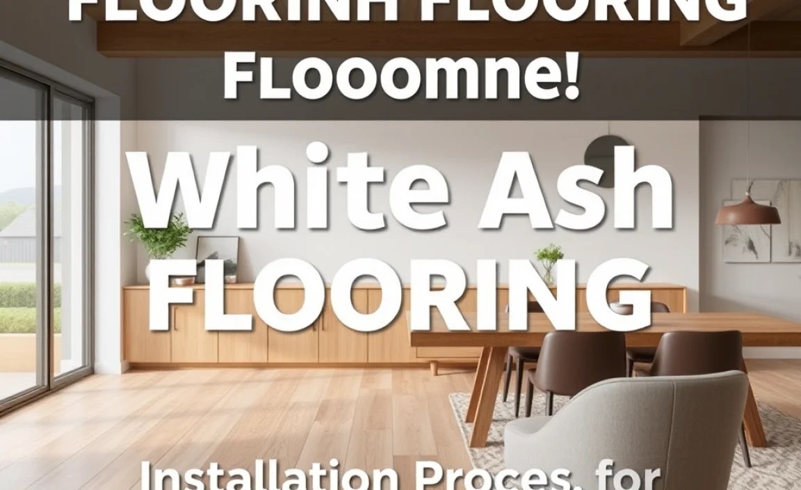 Installation Process for White Ash Flooring