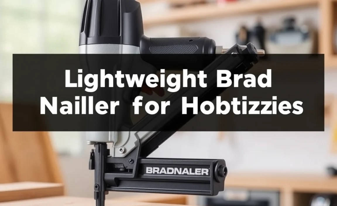 Lightweight Brad Nailer for Hobbyists: Essential Guide