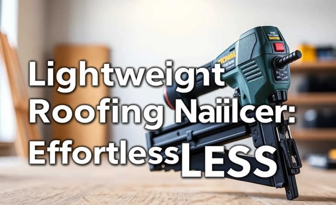Lightweight Roofing Nailer: Effortless Control