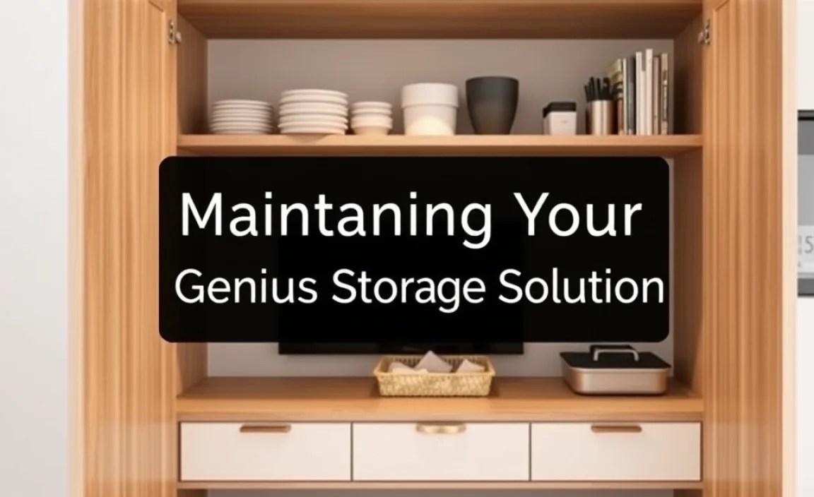 Maintaining Your Genius Storage Solution