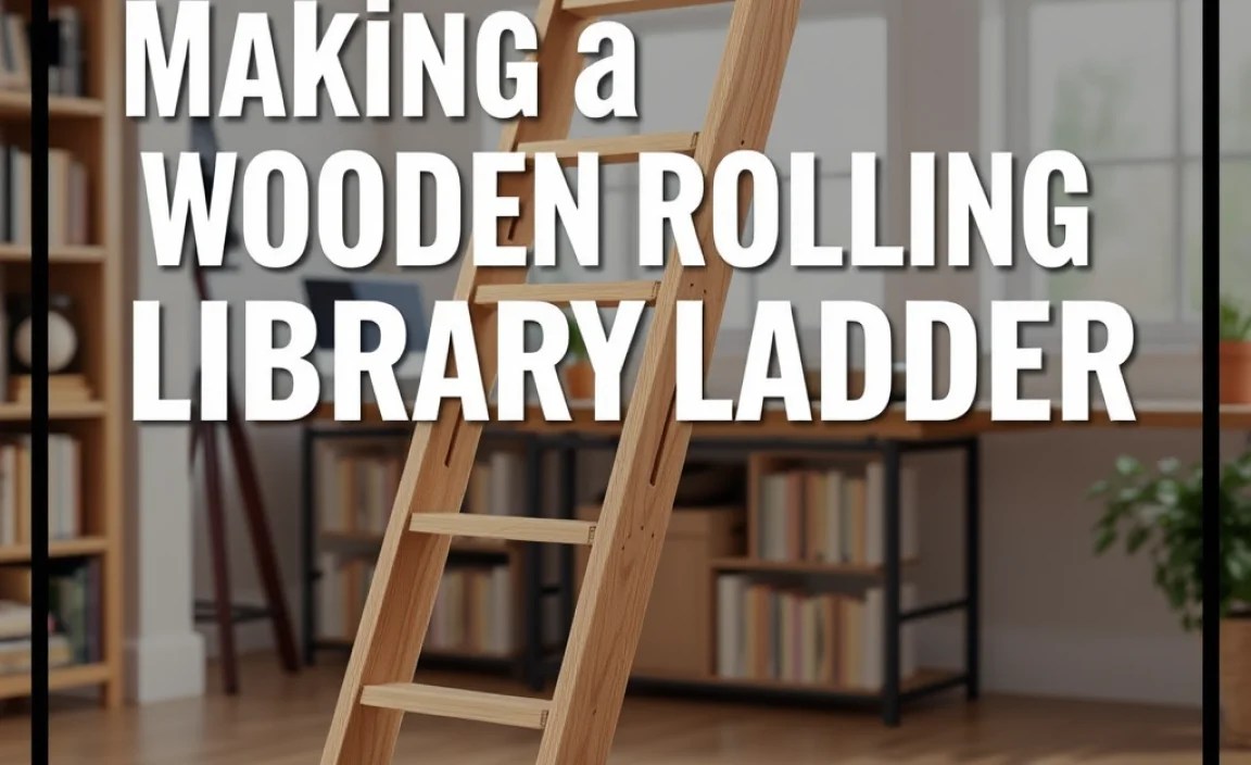 Making a Wooden Rolling Library Ladder: Essential Guide
