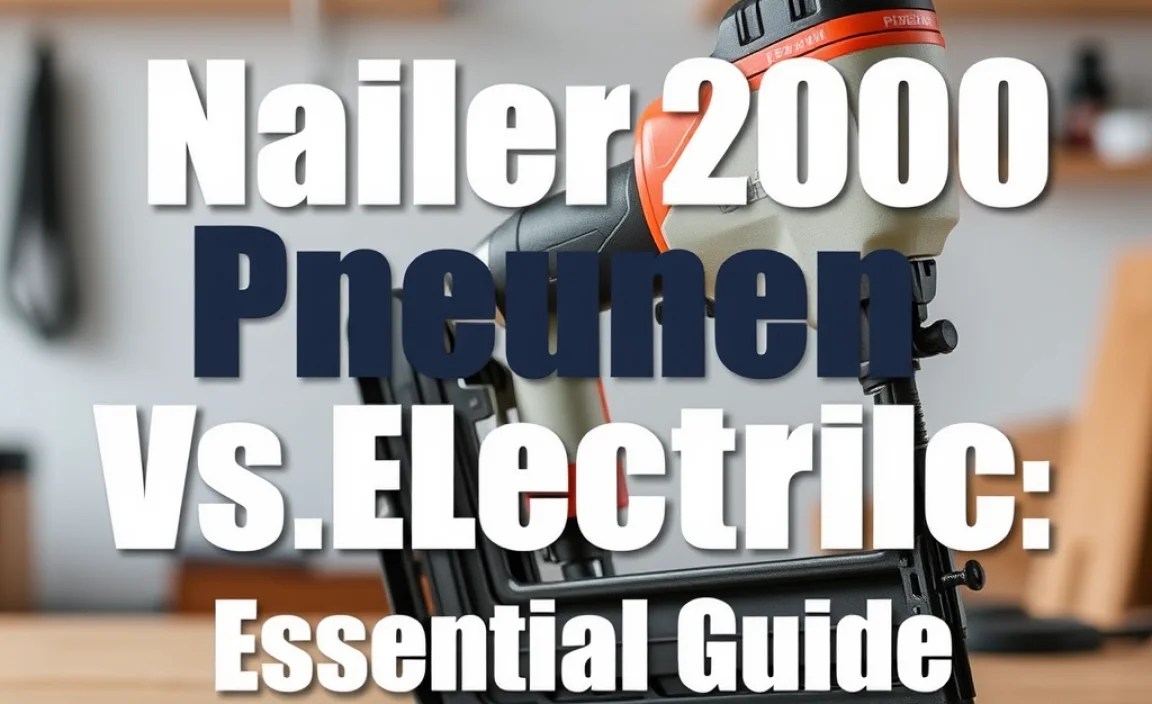 Nailer 200 Pneumatic Vs Electric: Essential Guide
