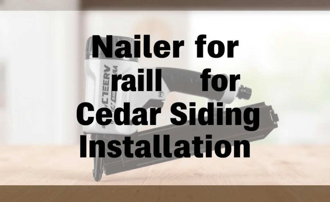 Nailer for Cedar Siding Installation: Essential Guide