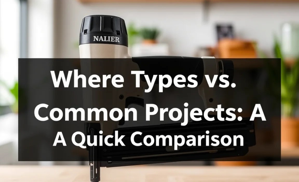 Nailer Types vs. Common Projects: A Quick Comparison