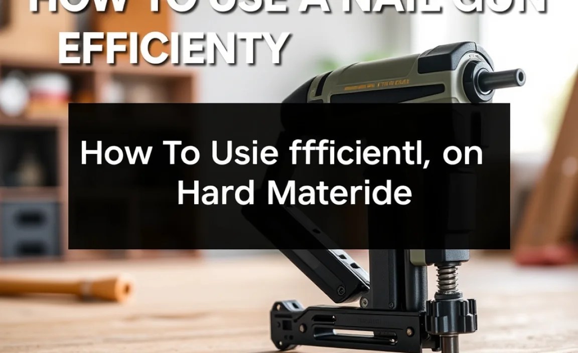 Nailing Efficiently on Hard Materials