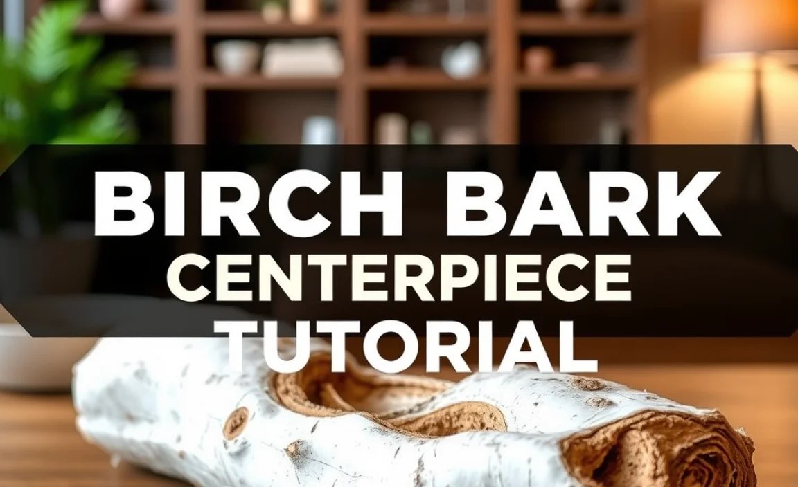 Natural Birch Bark Centerpiece Tutorial: Essential Guide