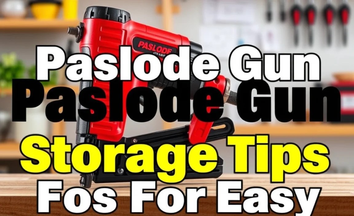 Paslode Nail Gun Storage Tips For Easy Organization