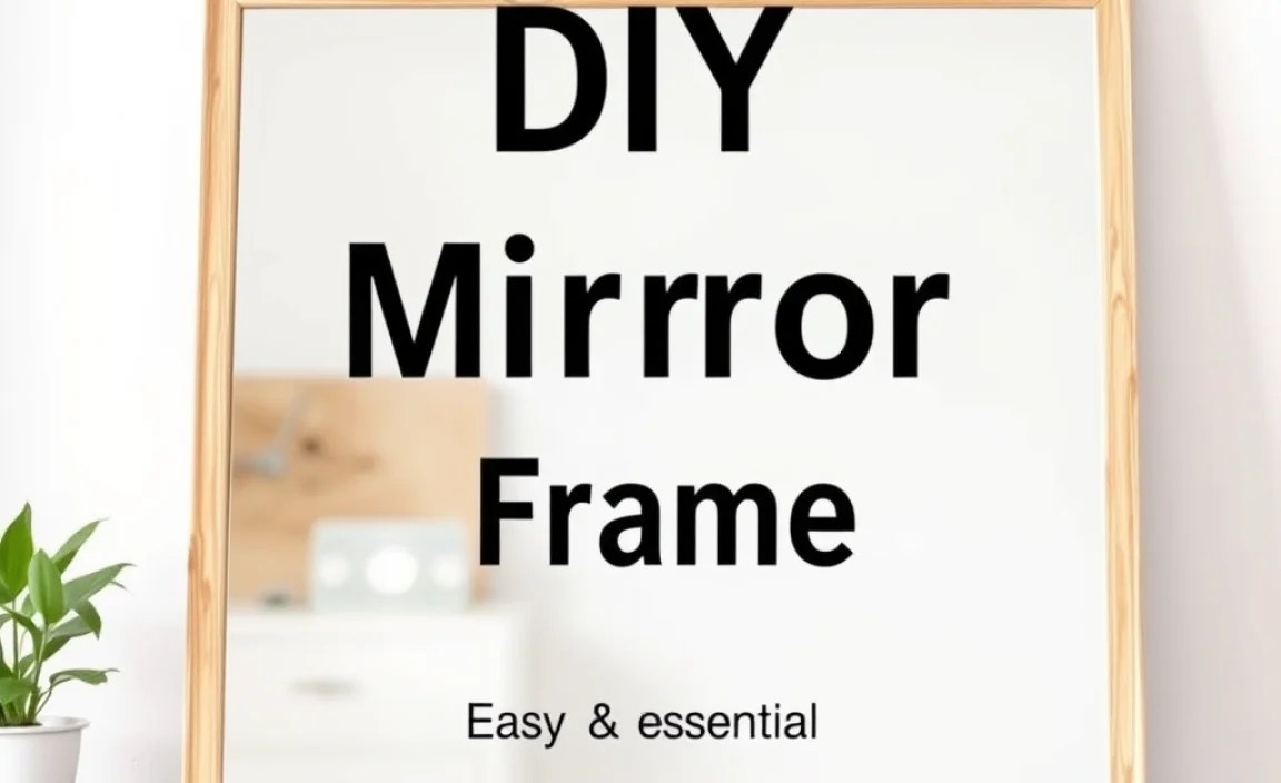 Planning Your Mirror Frame