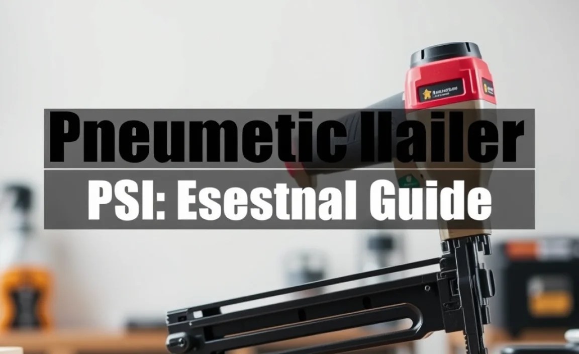 Pneumatic Brad Nailer PSI: Essential Guide