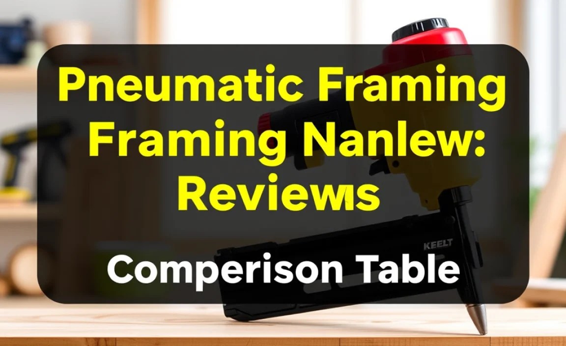 Pneumatic Framing Nailer Comparison Table