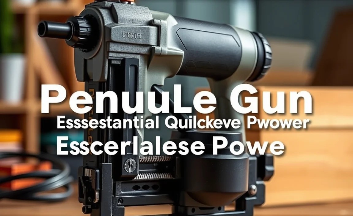 Pneumatic Nail Gun: Essential Quick Release Power
