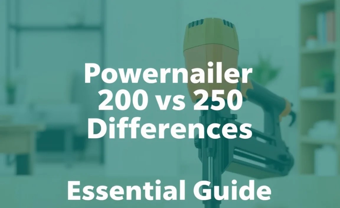 Powernailer 200 vs 250 Differences: Essential Guide