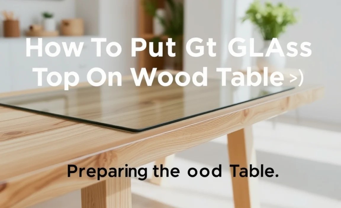 Preparing the Wood Table