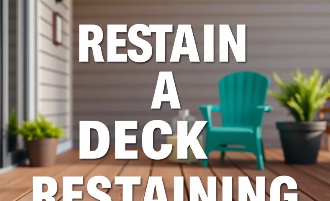 Preparing Your Deck for Restaining