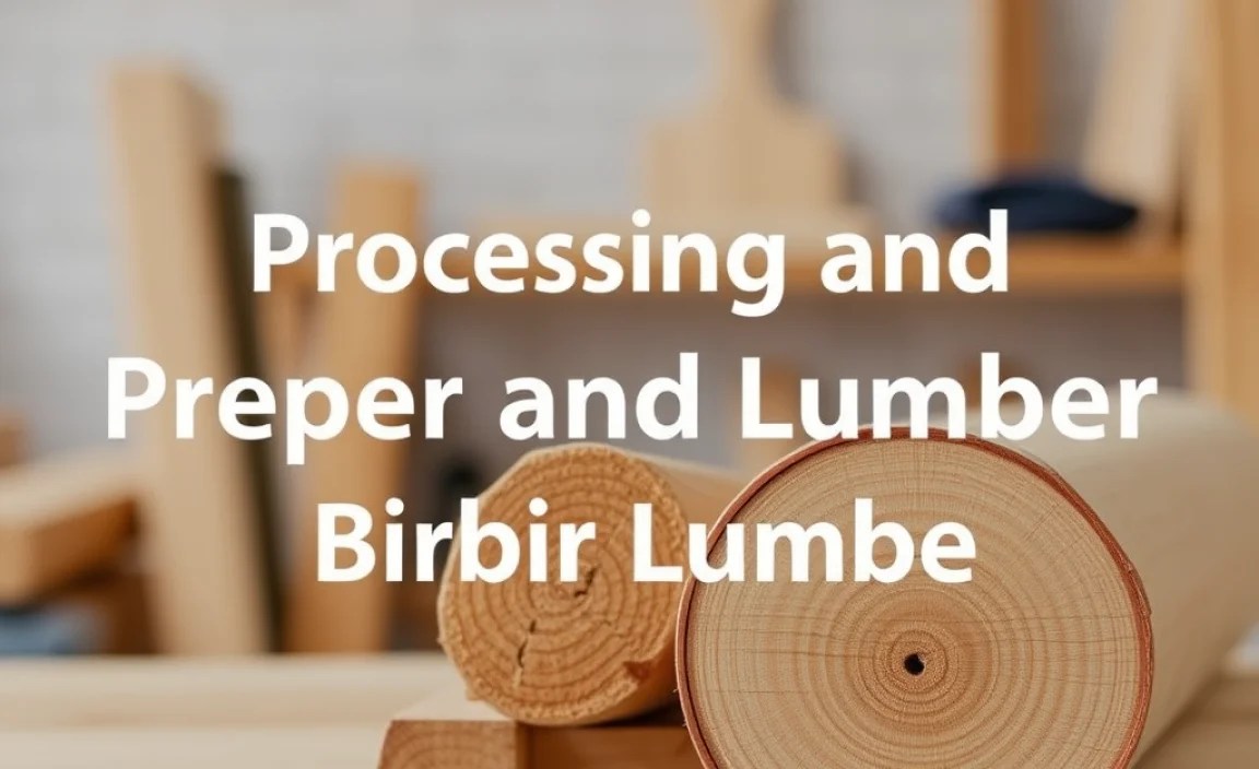 Processing and Preparing Bulk Birch Lumber