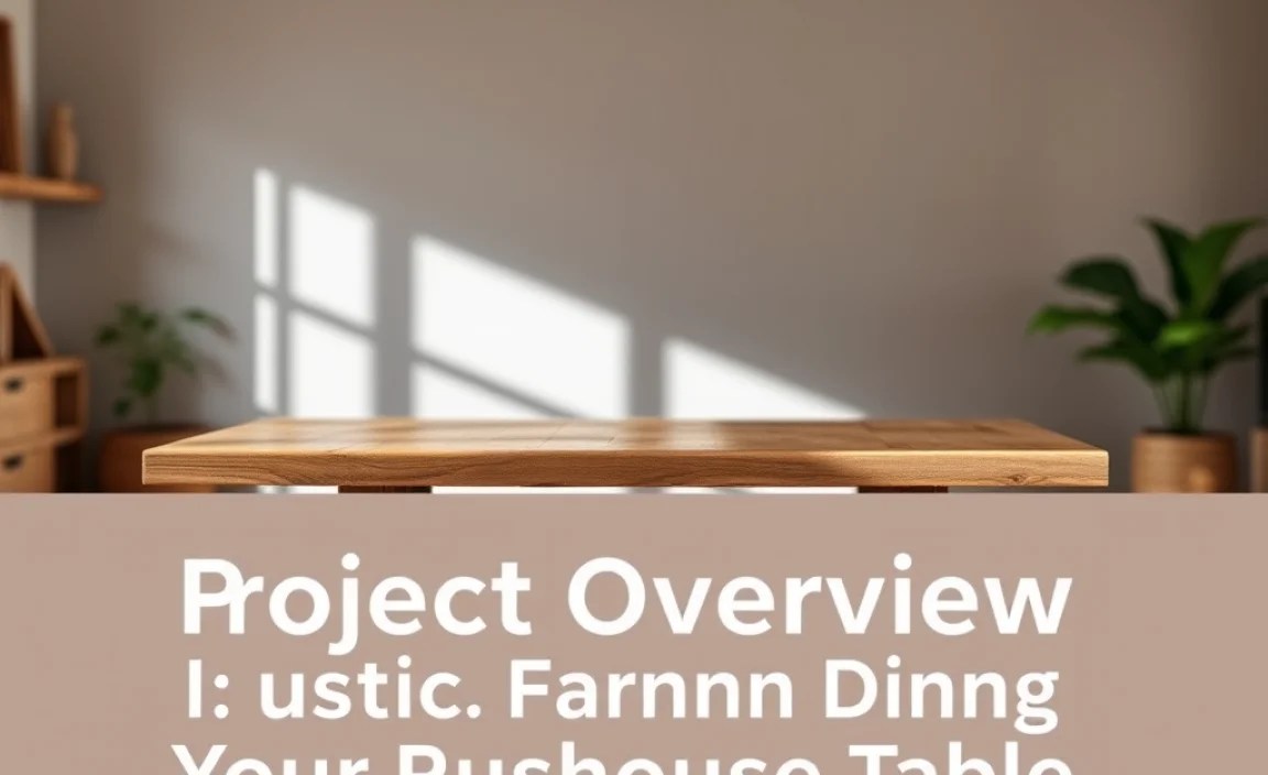 Project Overview: Your Rustic Farmhouse Table