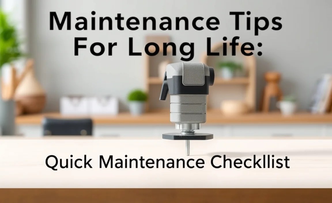 Quick Maintenance Checklist