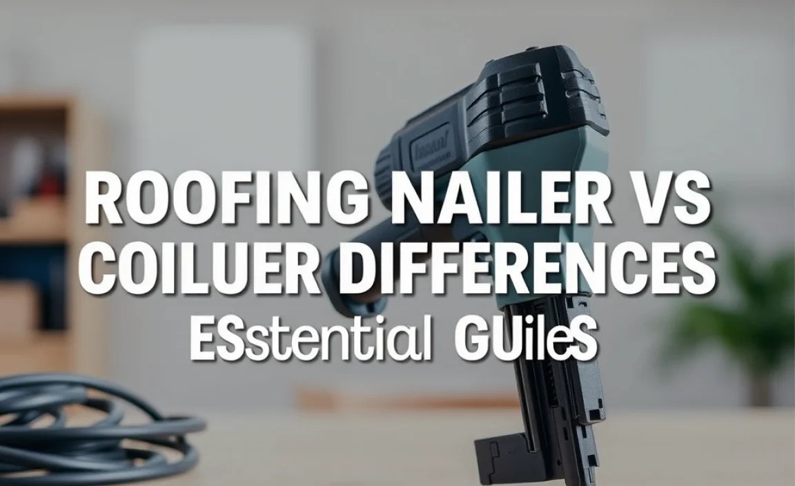 Roofing Nailer vs Coil Nailer Differences: Essential Guide