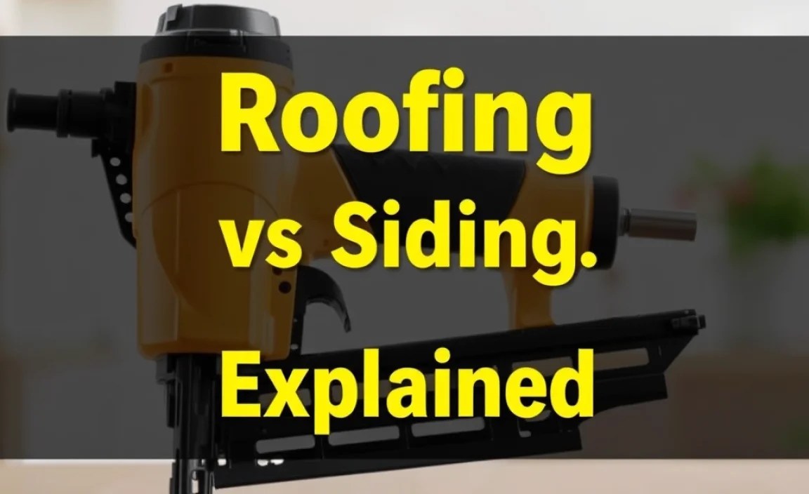 Roofing vs Siding Nailer Explained: Essential Guide