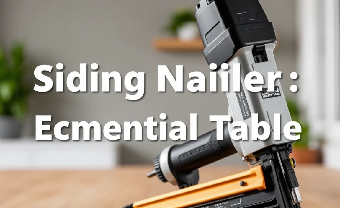 Siding Nailer Comparison Table