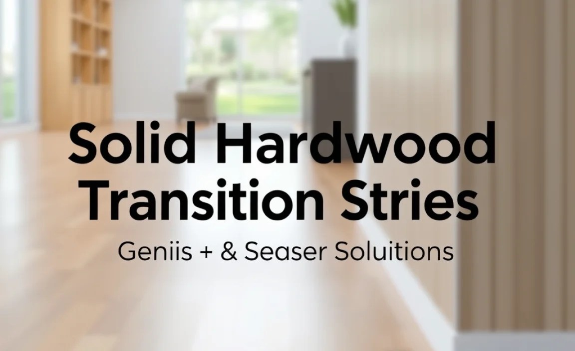 Solid Hardwood Transition Strips: Genius & Essential Solutions