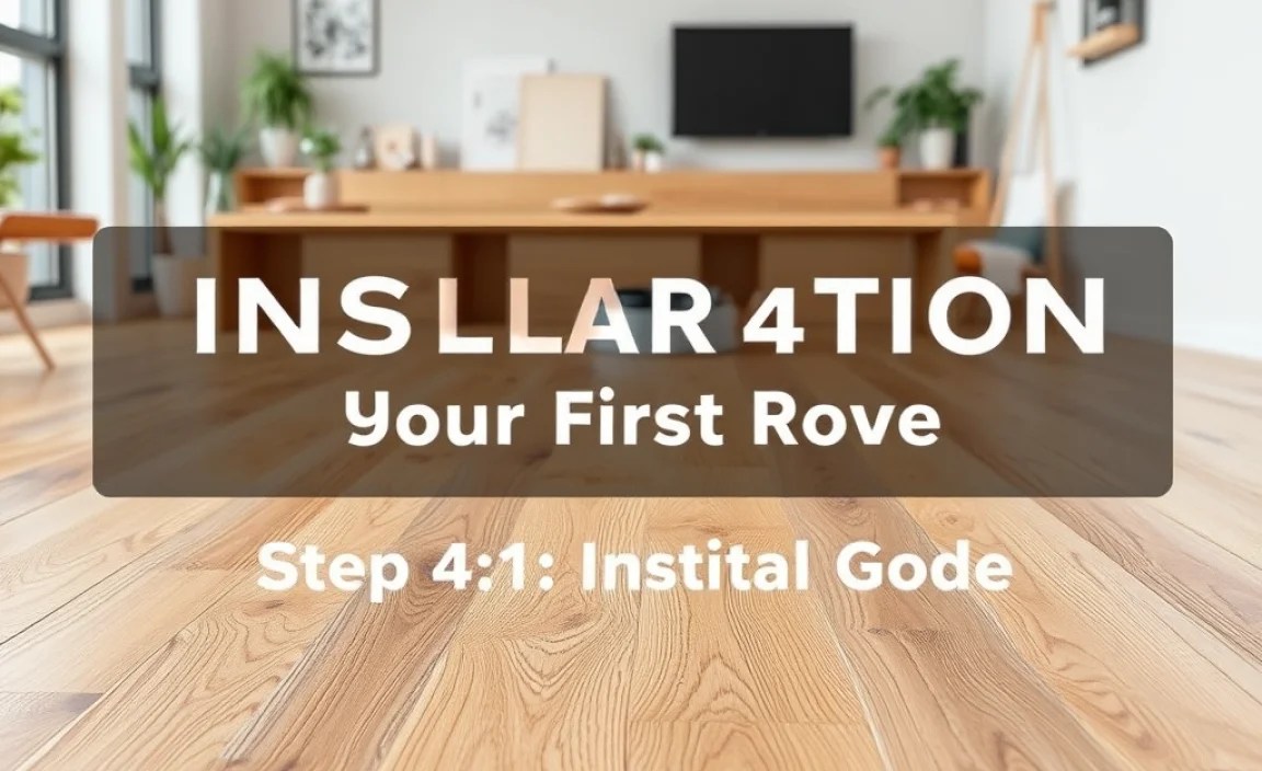 Step 4: Installing Your First Row