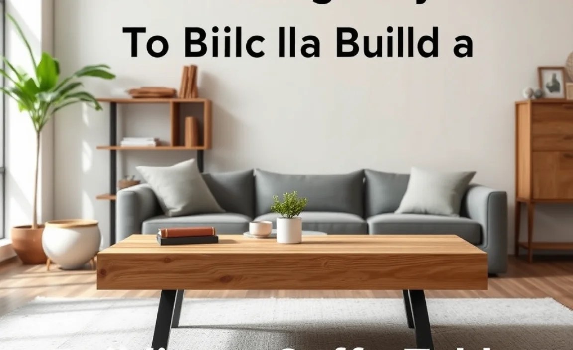 Step-by-Step: Building a Simple Coffee Table (General Process)