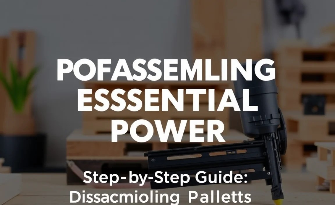 Step-by-Step Guide: Disassembling Pallets with a Pneumatic Nailer