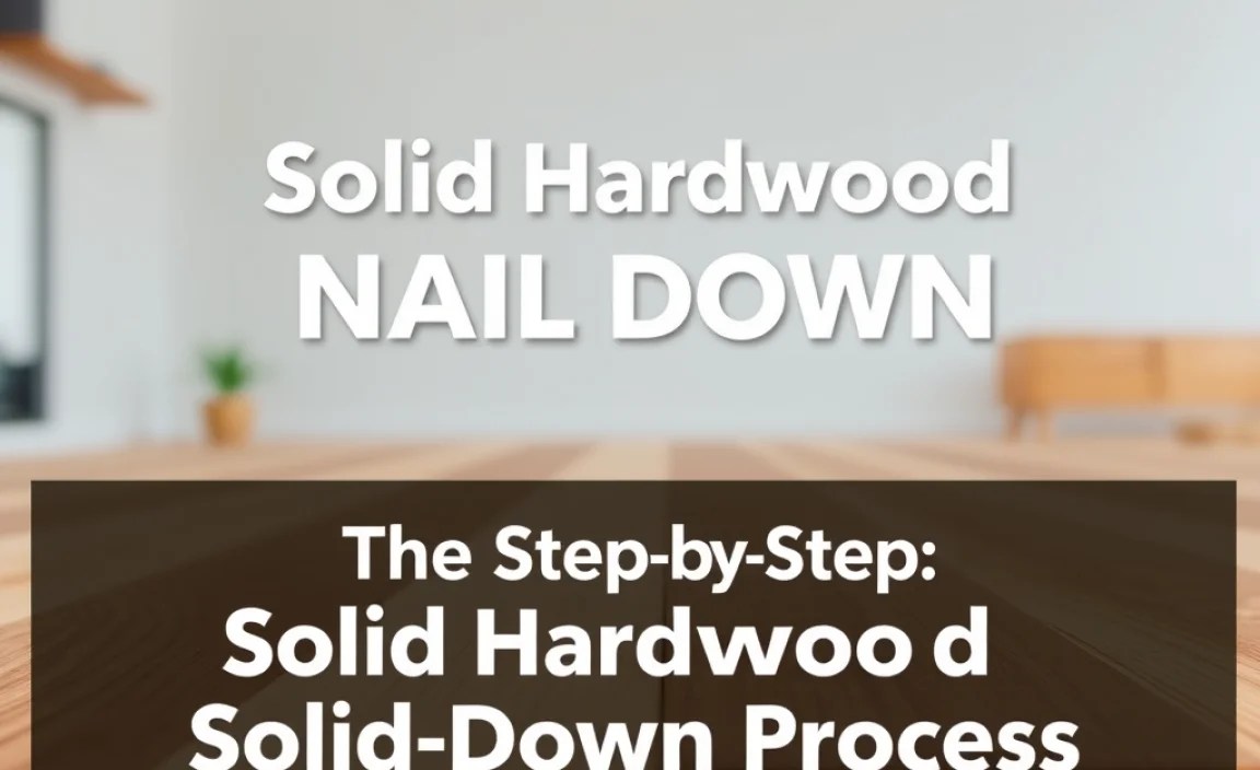The Step-by-Step Solid Hardwood Nail Down Process