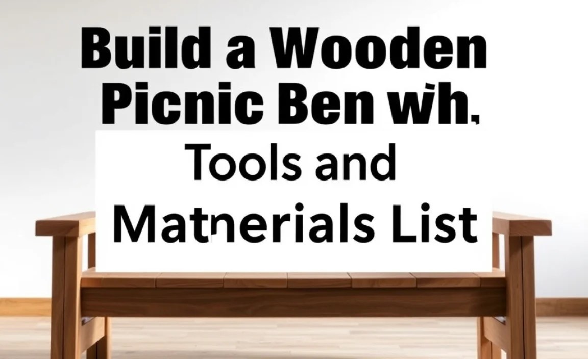 Tools and Materials List