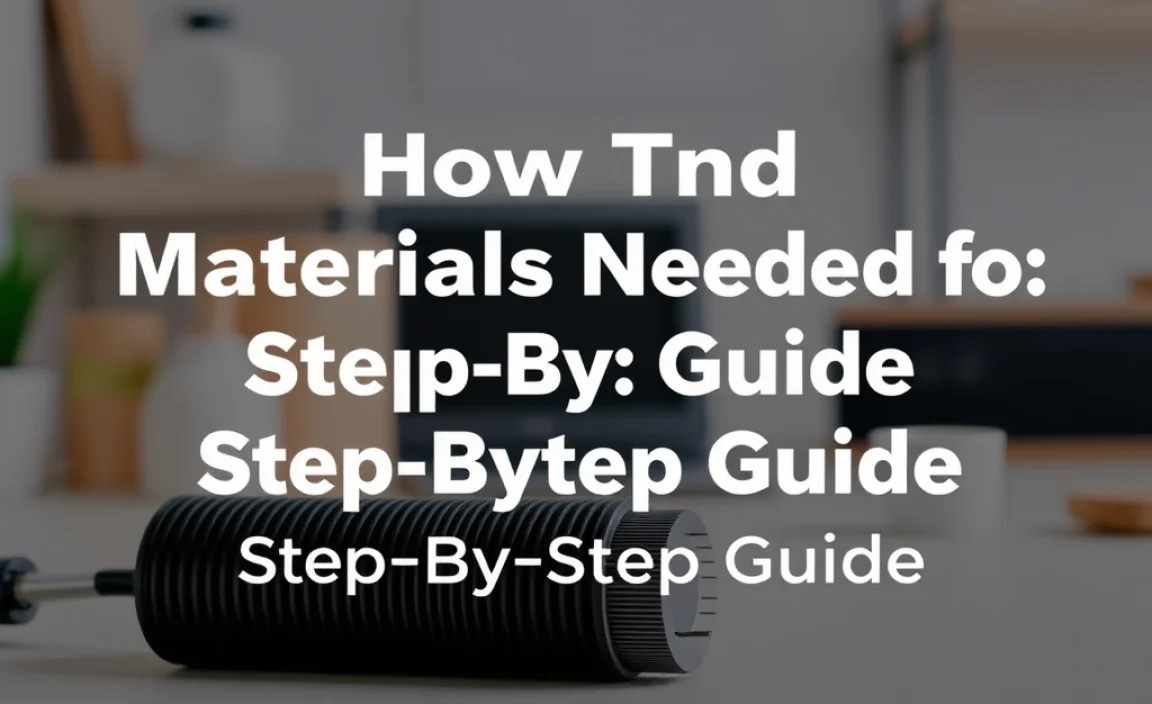 Tools and Materials Needed for Cleaning