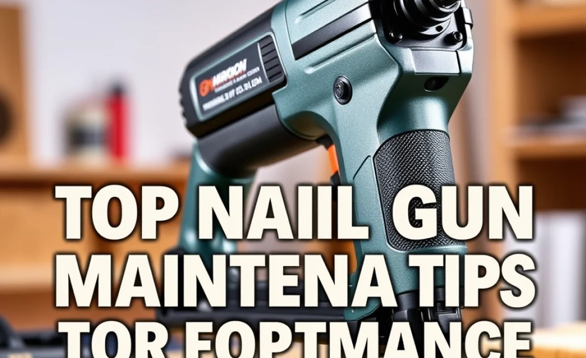 Top Nail Gun Maintenance Tips For Optimal Performance