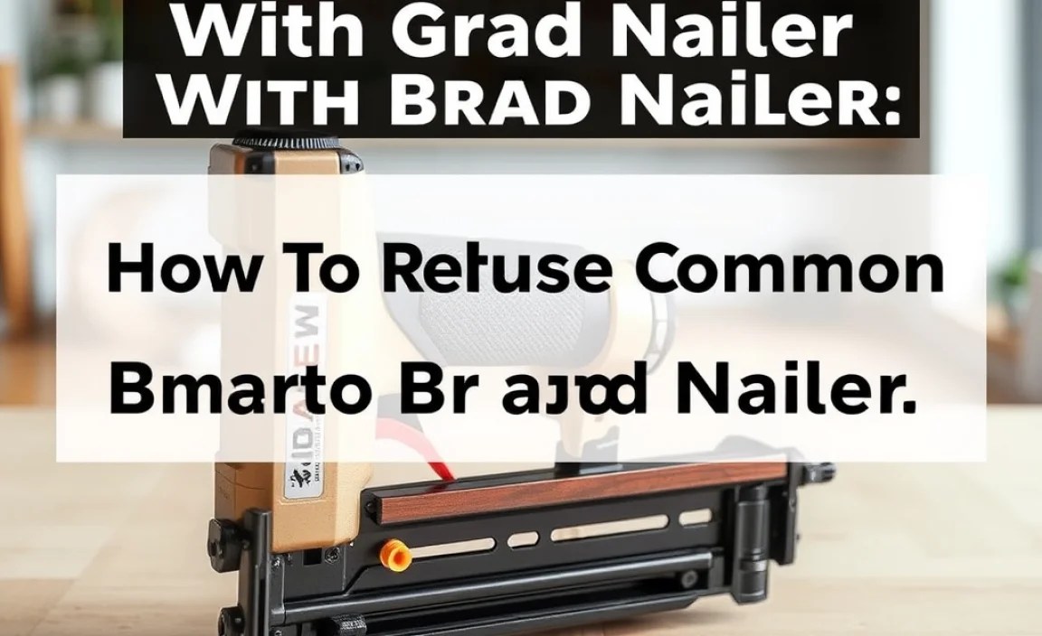 Troubleshooting Common Brad Nailer Issues