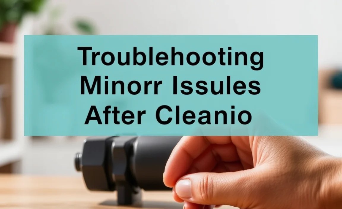 Troubleshooting Minor Issues After Cleaning