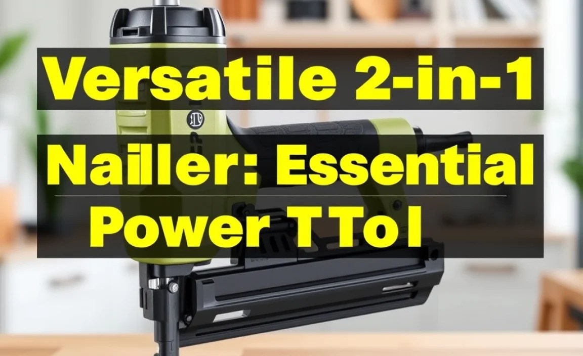 Versatile 2-in-1 Nailer: Essential Power Tool