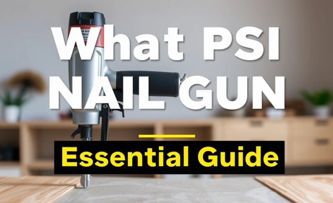 What PSI For Nail Gun: Essential Guide