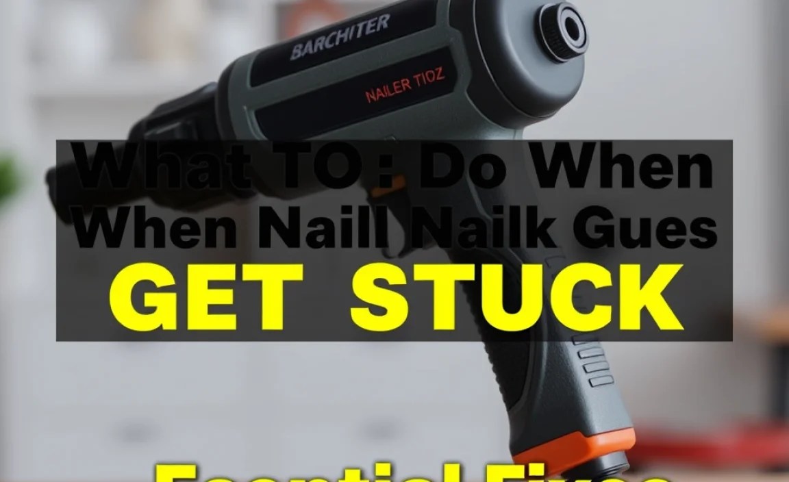 What To Do When Nail Gun Trigger Gets Stuck: Essential Fixes