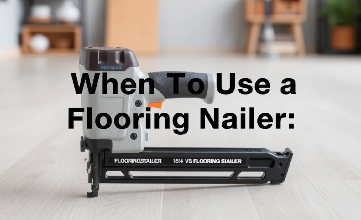 When to Use a Flooring Stapler