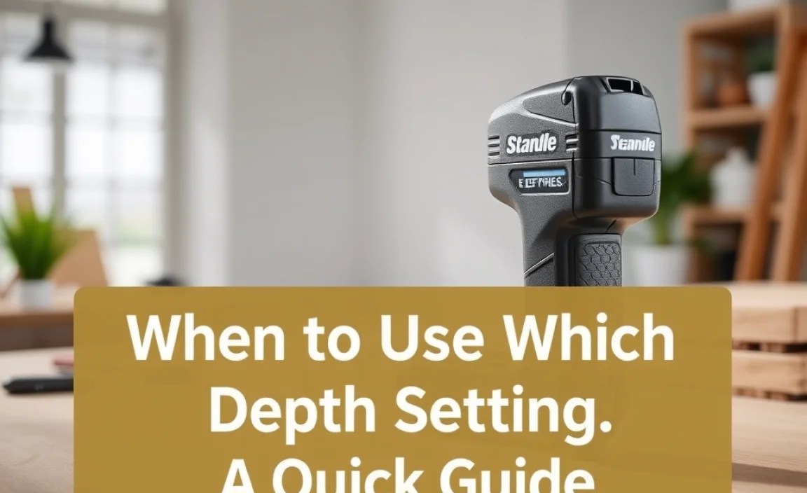 When to Use Which Depth Setting: A Quick Guide