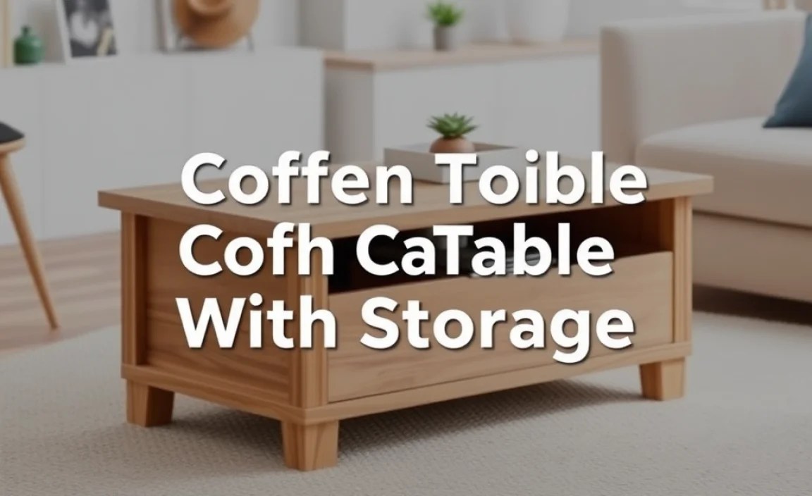 Why Build a Coffee Table With Storage?