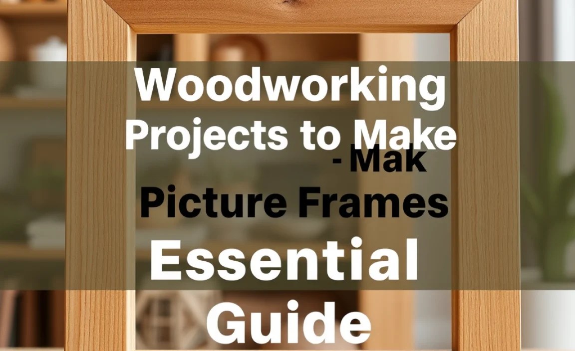 Woodworking Projects to Make Picture Frames: Essential Guide