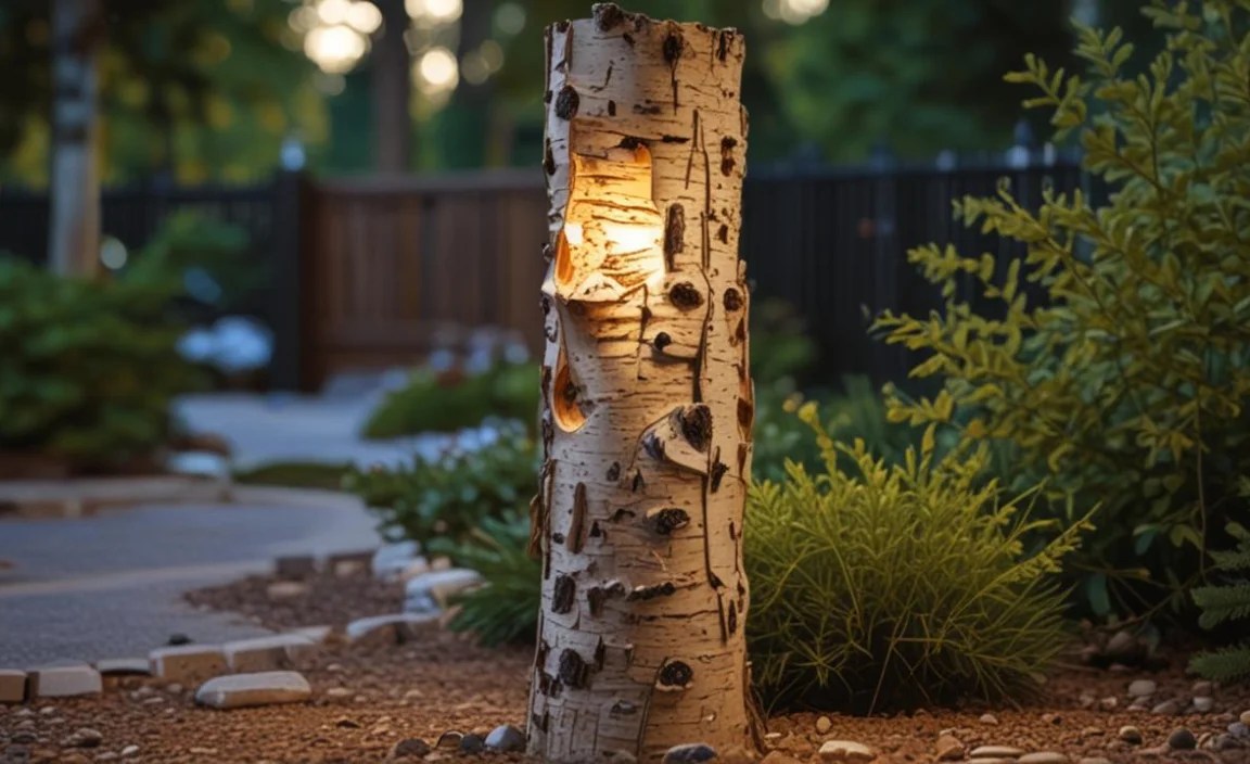 Design Options for Birch Log Light Posts