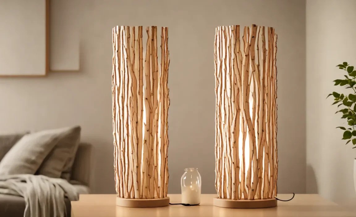 DIY Birch Lamp Projects