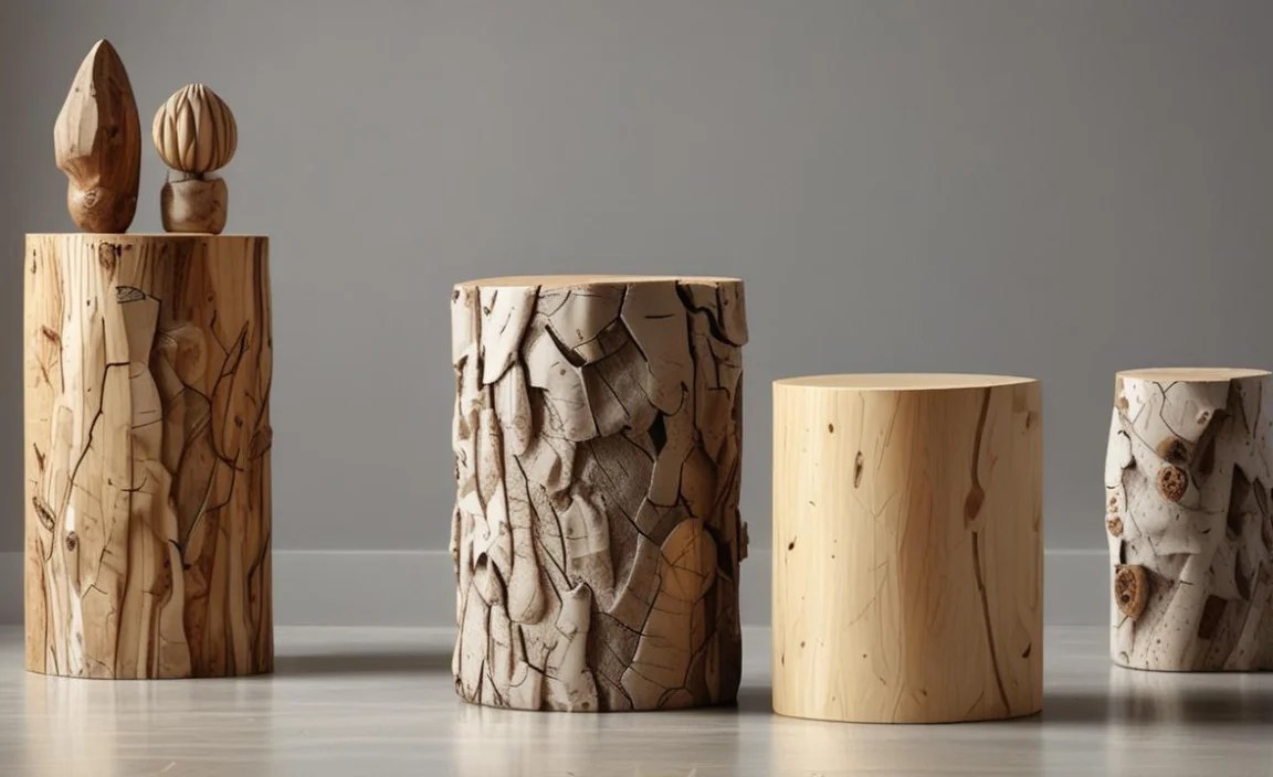 DIY Birch Stump Stool Projects