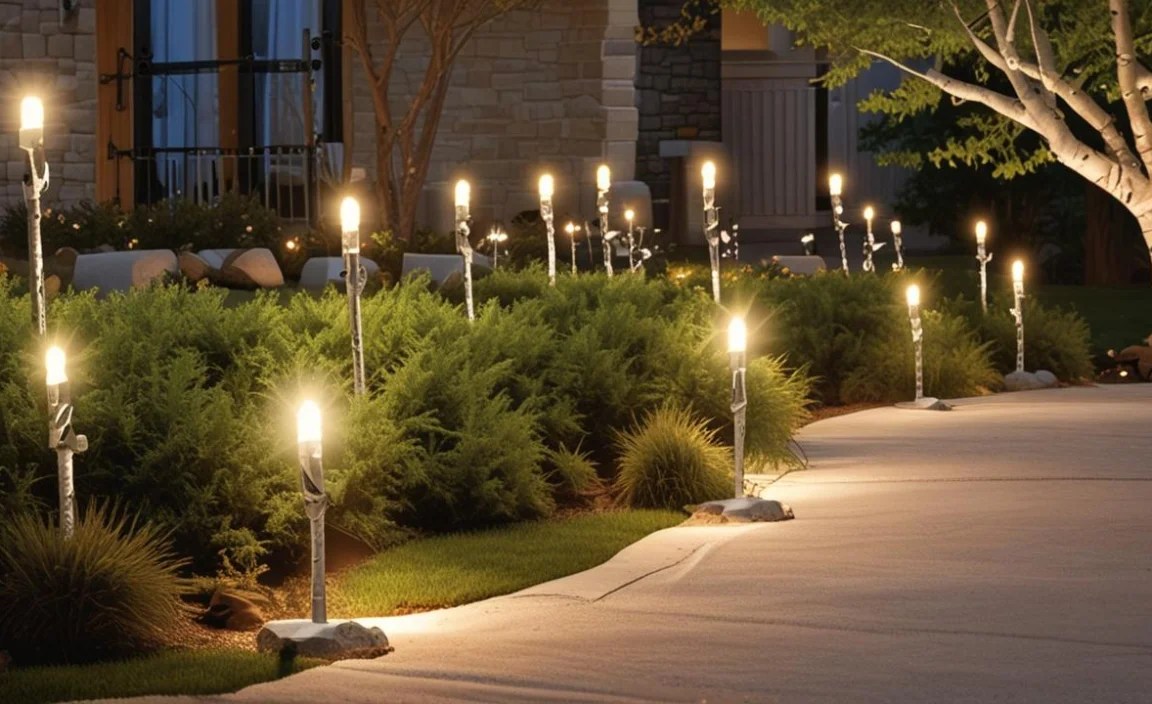 Installing Birch Holiday Path Lights