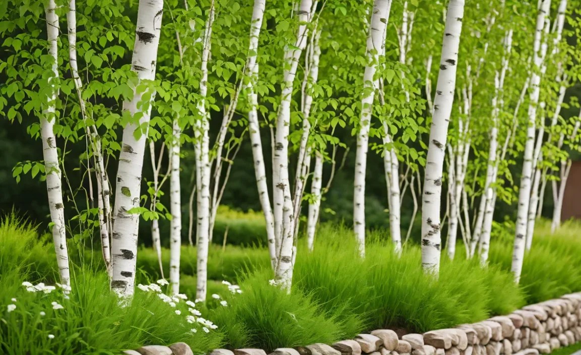 Materials Needed for Creating a Birch Border